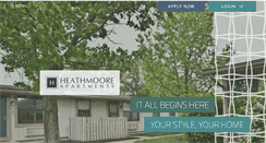 Desktop Screenshot of heathmooreapartments.com